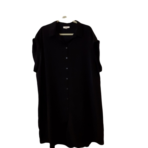Como Blu Dresses Como Blu Black Shirt Dress In A 3x Plus Poshmark